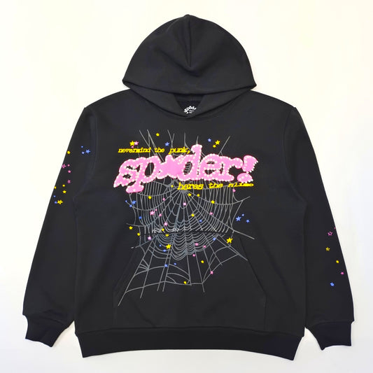 Sp5der Hoodie (Black Pink-Sp5der)